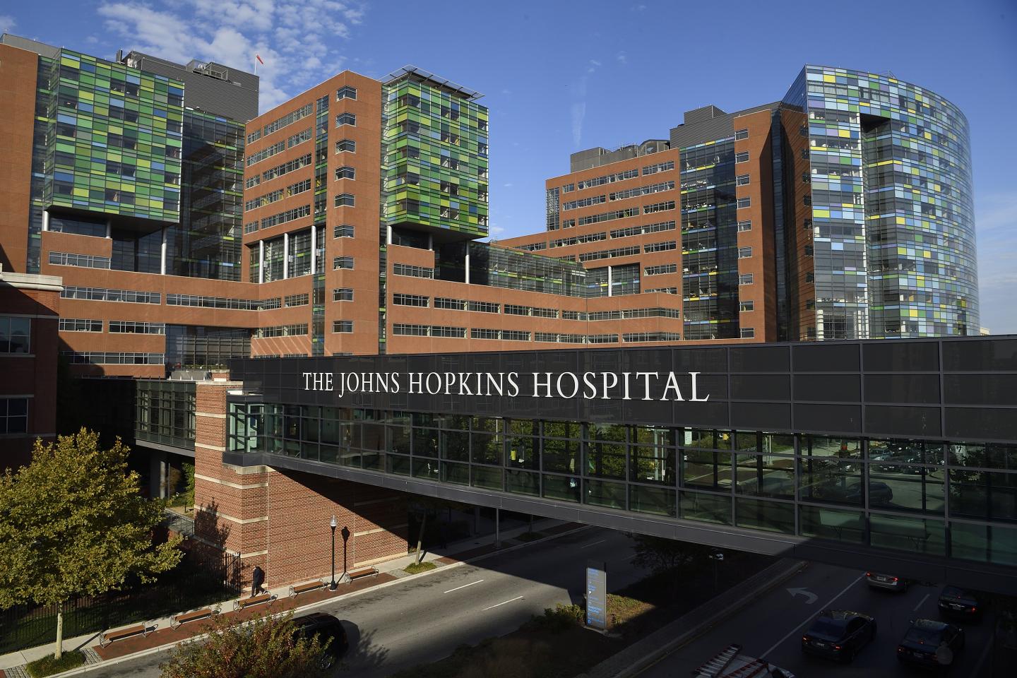 Exterior of The Johns Hopkins Hospital